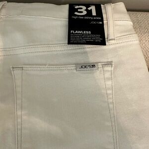 Joe’s Jeans Flawless High Rise White Skinny Ankle Jeans